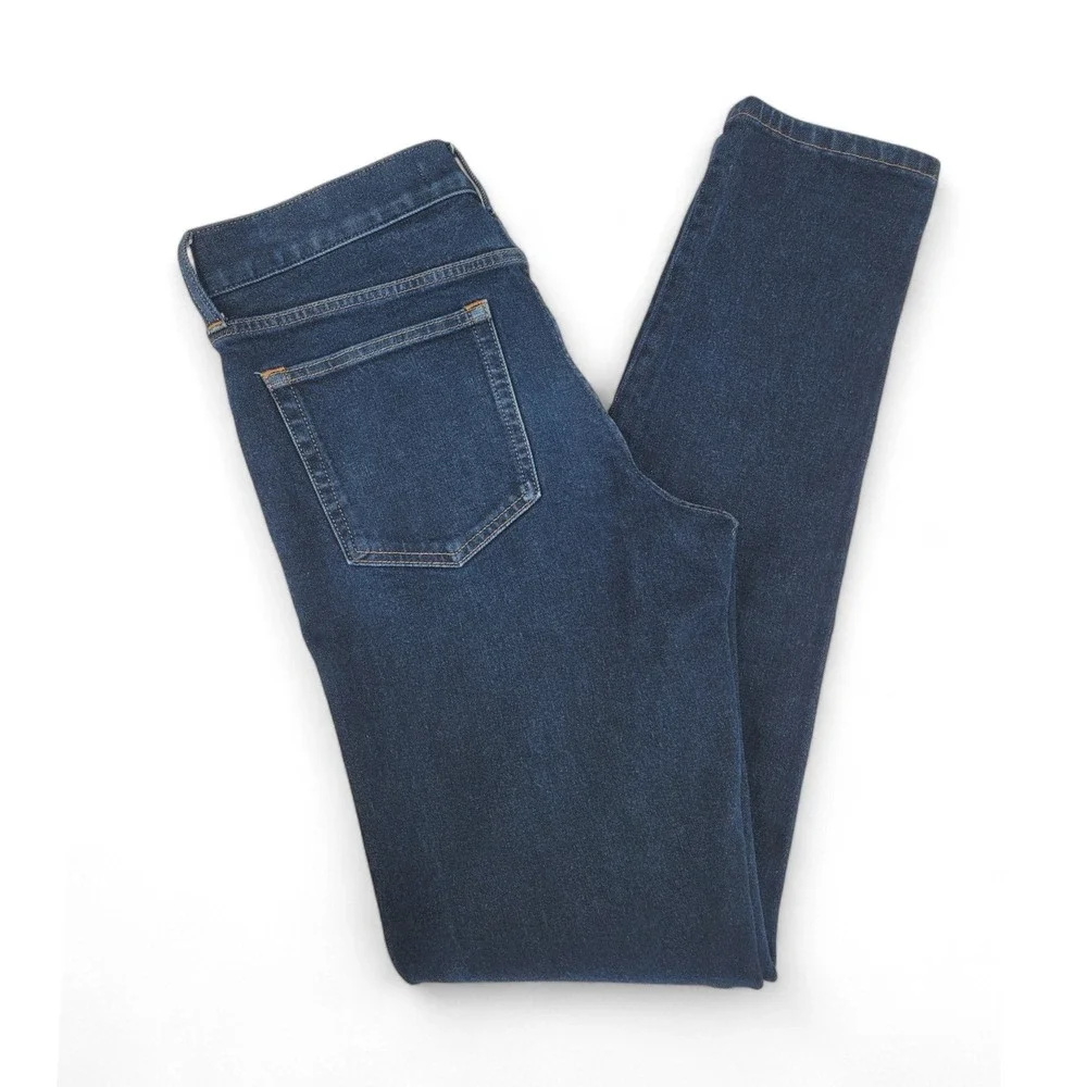 Everlane Mens Uniform Jeans 30x34 Slim‎ Fit Organic Cotton Stretch Dark Wash EUC